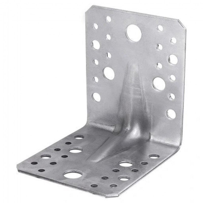 Кутник монтажний перфорований 70x70x55x1.8 посилений, цинк